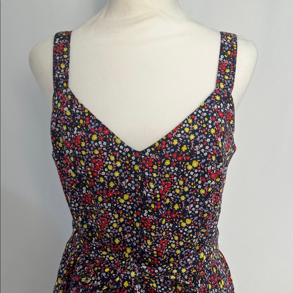 NWT / J.Crew Factory Printed tiered maxi dress in linen-cotton - Picture 5 of 10